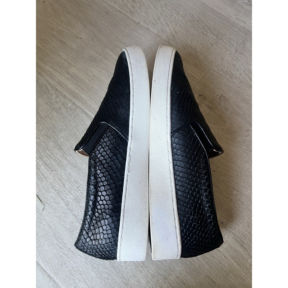 Vionic Woman's Splendid Demetra Black Leather Slip On Sneakers Size 7 - Picture 7 of 8